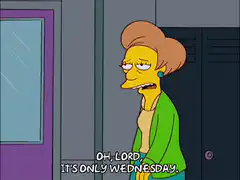 Edna Krabappel disappointed Wednesday