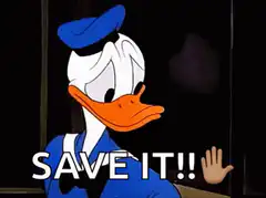 Donald Duck save it