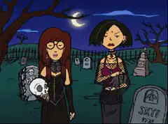 Daria and Jane in various outfits and settings