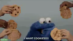 Cookie Monster wants cookies