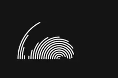 white fingerprint lines animation