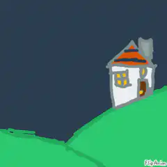 Sunrise and sunset over a house