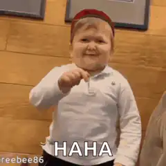 Baby laughing and falling over