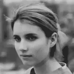 Emma Roberts sticking tongue out