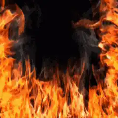 burning fire frame