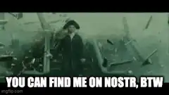 Jack Sparrow walking through destruction