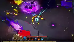 Diablo 4 gameplay with spells and skeletons