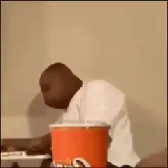 Man drinks soda and falls over
