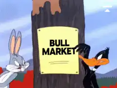 Bugs Bunny and Daffy Duck Bull Bear Market