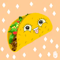 Crazy Taco Cartoon