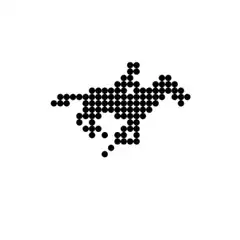 pixel art horse running
