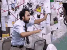 Charlie Day explaining the conspiracy board