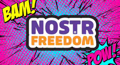 NOSTR FREEDOM comic book animation