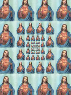 Jesus Christ repeating pattern