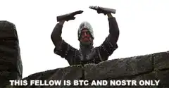 This fellow is BTC and Nostr only