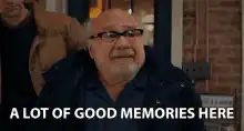Danny DeVito nostalgic look