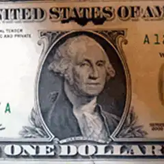 George Washington dollar bill sunglasses