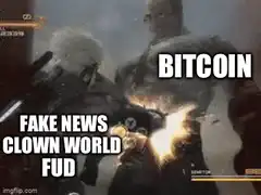 Bitcoin punches Fake News Clown World FUD