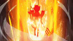 anime character power up explosion