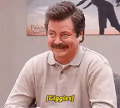 Ron Swanson Giggles