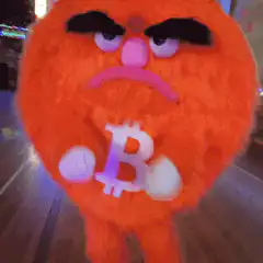 Bitcoin mascot skating