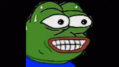 Pepe the Frog sliding off screen