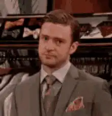 Justin Timberlake skeptical look