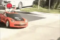 Mandalorian in toy car