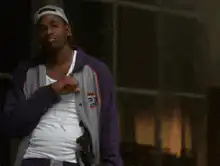Lil Jon pointing at himself then away