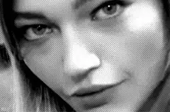 Gigi Hadid winking