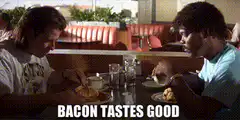 Two men eating breakfast in a diner