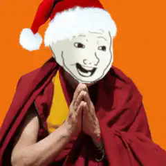 Santa Monk Praying Hands