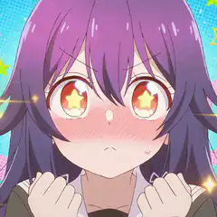 anime girl star eyes blushing