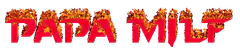 Papa MILF text on fire