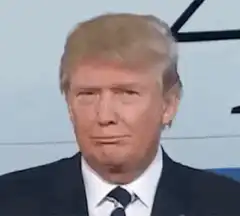 Donald Trump nodding and smiling