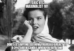 Katharine Hepburn laughing at green candle