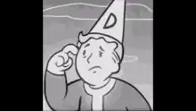 cartoon man in dunce cap