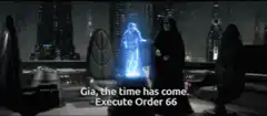 Darth Sidious orders Gia to execute Order 66