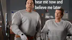 hear me now and believe me later