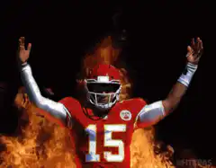 Patrick Mahomes on fire