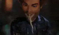 Shaggy vomits white liquid
