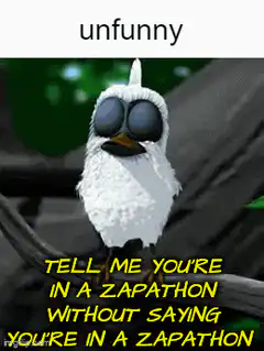 Bird explodes into zapathon