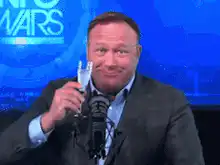 Alex Jones dissolving into pixels