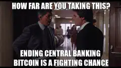 How Far Are You Taking This? Bitcoin Meme