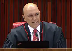 Judge speaking at bench