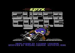 Epyx Supercycle title and bike selection screen