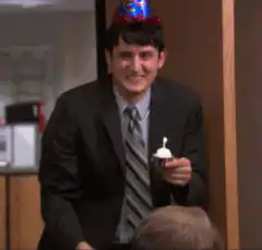 Michael Scott birthday cupcake