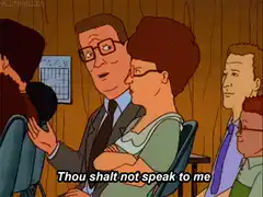 Bob Belcher shushing Linda