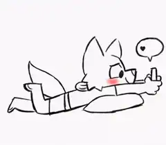 blushing fox taking selfie