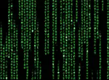 Matrix digital rain